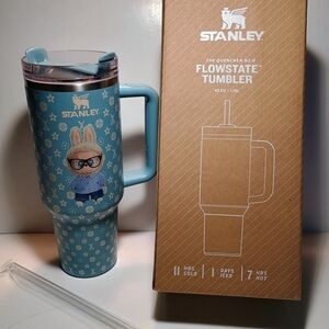 Labubu Stanley Tumbler 40 oz navy blue